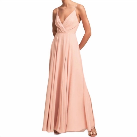 BHLDN Anthropolgie Eva blush taupe Maxi Dress size small - Picture 2 of 12